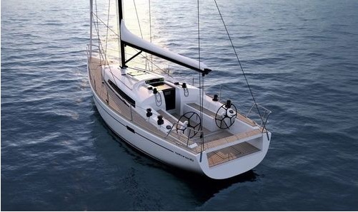 Salona 38 на воде